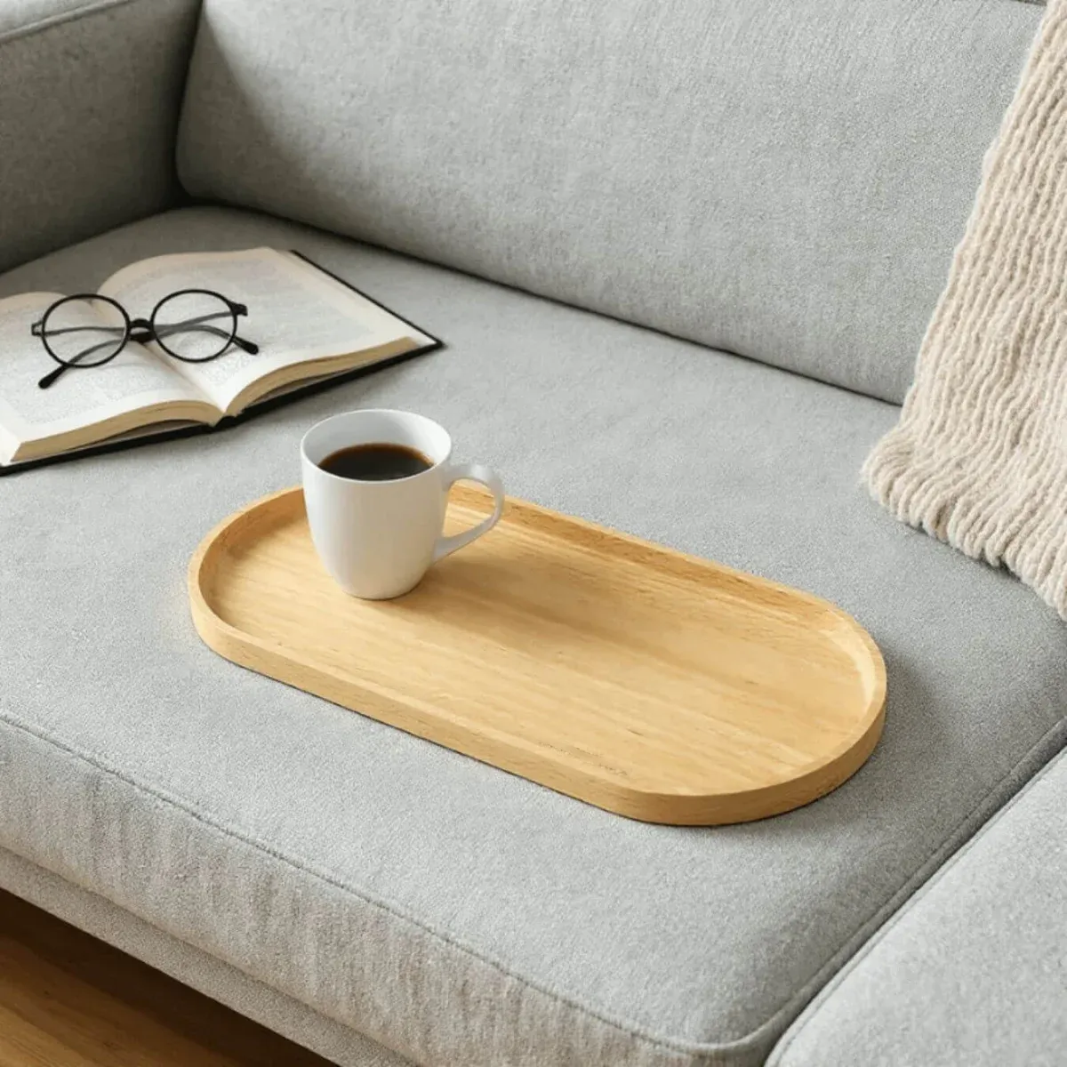 Oval Tray – Beech & Thermo Ash — photo 3